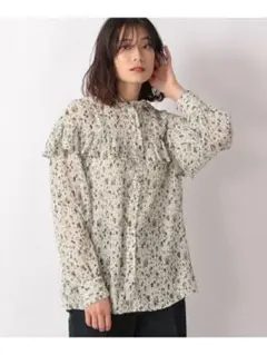 LOWRYS FARMローリーズファーム２wayレトロフラワーブラウス