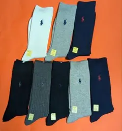 ポロラルフローレン メンズ 紳士用 靴下 ソックス 8足セット