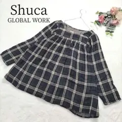 【シュカ グローバルワーク】レディース トップス プルオーバー チェック柄 L