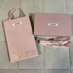 【☆yu-ki.様専用】miumiu 空箱 ショップ袋 紙袋 リボン 詳細必読