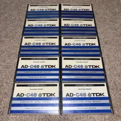 TDK AD46 カセットテープ 2本 セット 日本製 ノーマル 未開封 未使用