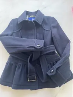 Burberry Blue Label ウールコート ネイビー 38のサムネイル