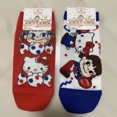 新品 Sanrio Peko ハローキティ ソックス 2足セット
