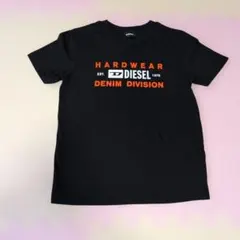 美品　DIESEL Tシャツ 130cm相当　ブラック ロゴプリントのサムネイル