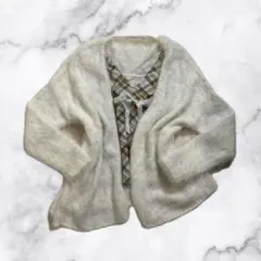 最終値下　ホワイト　ファー　カーディガン　グランジパンク　森ガール　姫ギャル