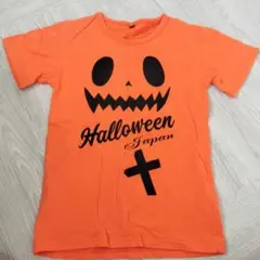 ハロウィン Tシャツ 140サイズ オレンジ