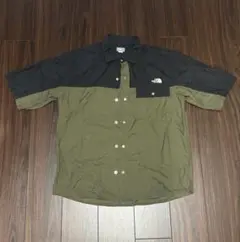 THE NORTH FACE ショートスリーブヌプシシャツ　カーキ　XL