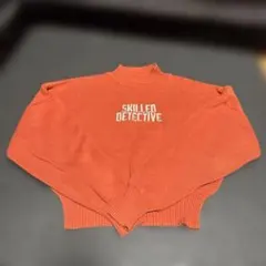 美品!GYDA ショート丈ニットセーター F ダークオレンジ