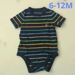 baby GAP ストライプロンパース 6-12ヶ月用
