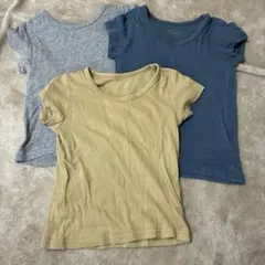 ベビーシャツ 肌着3色セット サイズ80