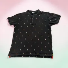 CHUMS チャムス ヘンリーネック半袖Tシャツ Lサイズ 総柄 ブービーバードのサムネイル