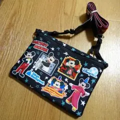 限定 実写 ミッキーマウス カメラストラップ ポーチ ショルダーバッグ