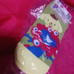 ミャクミャク サンリオキャラクターポムポムプリン靴下 22-24cm