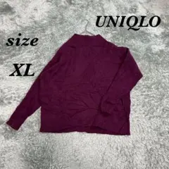 UNIQLO ユニクロ (XL) 長袖ニット ハイネック シンプル