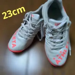 美品 アスレタ ジュニア サッカートレシュー 12011J 白赤 23.0
