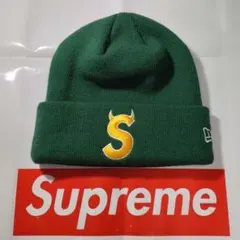 Supreme New Era S Logo Beanie Dark Green