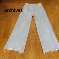 archivesライトブルー デニム カットオフ裾のサムネイル