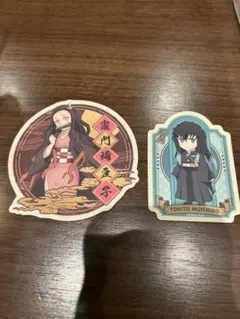 鬼滅の刃　トラベルステッカー　竈門禰豆子　時透無一郎