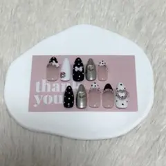 ネイルチップ現品　ウィッシュコア　ドット柄　リボン　ハート　クローバー