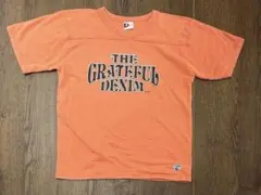 DENIME ドゥニーム 薄手スウェットTシャツ オレンジ