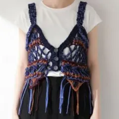 ODAKHA / オダカ 別注 クロシェ ビスチェ シティショップがオダカに別注 ハンドニッティングで制作したビスチェ