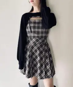 NOMAE ショートニット×キャミワンピースセット