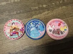 ディズニー 刺繍缶バッジ 3種セット