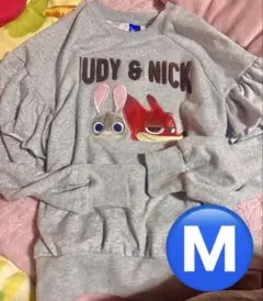 Disney ディズニー　ズートピア　長袖トレーナー