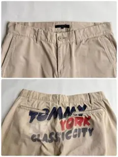 トミー ヒルフィガー　古着　日本製　チノパン　L ロゴペイントのサムネイル