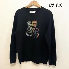 Hollywood Rich. & レインボープリントパンクベアスウェット　L