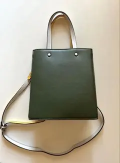 LAKOLEショルダーバッグ カーキ ウッドハンドル - メルカリ