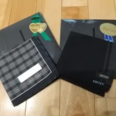 Calvin Klein DKNY ハンカチ２枚組