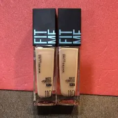 J432 メイベリン フィットミー リキッド ファンデーション 110×2本