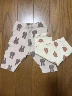 ミッフィー ボリス レギンス2枚セット 90サイズ