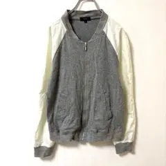 シップス【38】薄手ブルゾン 異素材 フルジップ 春服 羽織りのサムネイル