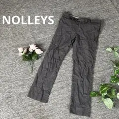 ノーリーズ ウールスラックス チャコールグレー M トラウザー 美脚 美品のサムネイル