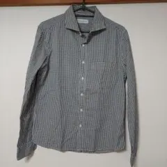 nano-universe 長袖シャツ ギンガムチェック