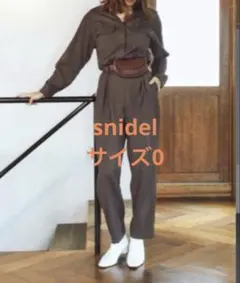 最終値下 snidel シャツオールインワン ブラウン