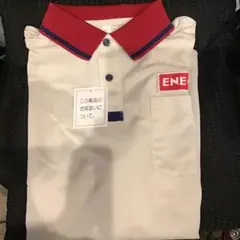 ENEOS ポロシャツ LLサイズ ホワイト/レッド