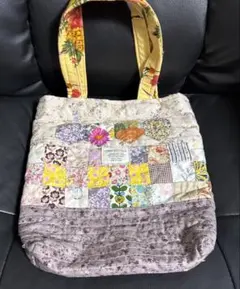 パッチワーク トートバッグ 花柄