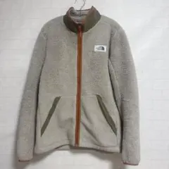 美品 ノースフェイス ボアフリースジャケット グレー M S-143