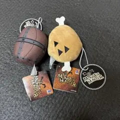 【新品未開封】モンスターハンター ミニマスコットぬいぐるみ こんがり肉と回復薬 こんがり肉や回復薬グレートなどを運ぶアイルーたちのグッズが