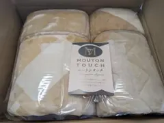 ムートンタッチ マイヤー　毛布＆敷パットのセット