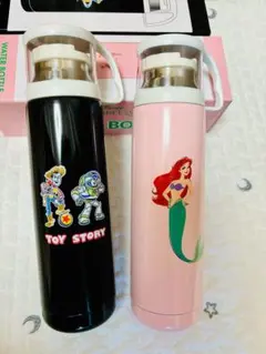 【新品】ディズニー 水筒 480ml トイ・ストーリー&アリエル　2本セット♡
