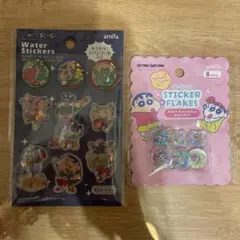 【新品未開封】 クレヨンしんちゃん ウォーターシール おはじきシール セットのサムネイル