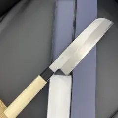 shinjione様専用】堺一文字光秀 白一鋼 紋鍛錬 鎌薄刃包丁 210mm