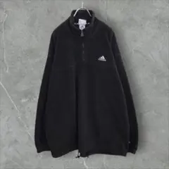 【k6654】希少USA古着アディダス90s当時物フリースジャケットプルオーバー
