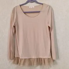 grove ピンクベージュ トップス