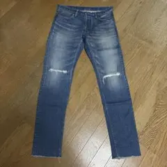 SAINT LAURENT サンローラン 26 ペイント加工 スリムデニム日本製