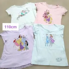 Tシャツ 半袖 110 4枚セット ユニクロ プリンセス 女の子